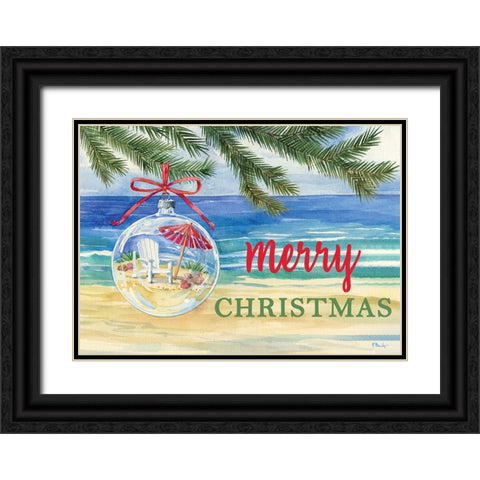 Beach Ornament Horizontal Black Ornate Wood Framed Art Print with Double Matting by Brent, Paul