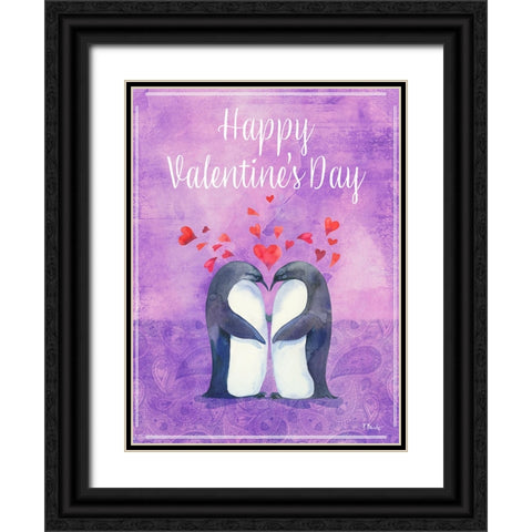 Love Birds I Vertical Black Ornate Wood Framed Art Print with Double Matting by Brent, Paul