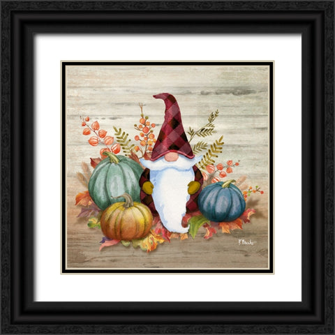 Autumn Gnome I Black Ornate Wood Framed Art Print with Double Matting by Brent, Paul