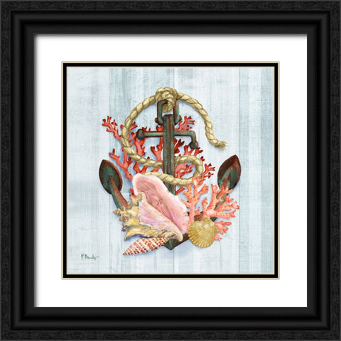 Coral Dive I Black Ornate Wood Framed Art Print with Double Matting by Brent, Paul