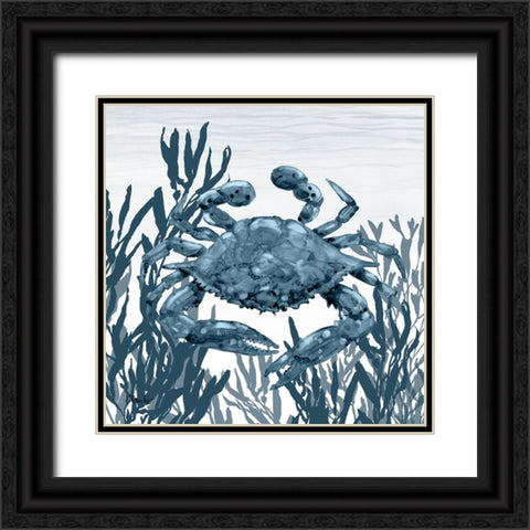 Tonga Sealife III - Indigo Black Ornate Wood Framed Art Print with Double Matting by Brent, Paul