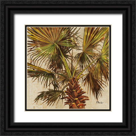 Woodside Palms I Black Ornate Wood Framed Art Print with Double Matting by Brent, Paul