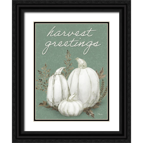 Sage Heirloom Vertical Black Ornate Wood Framed Art Print with Double Matting by Brent, Paul