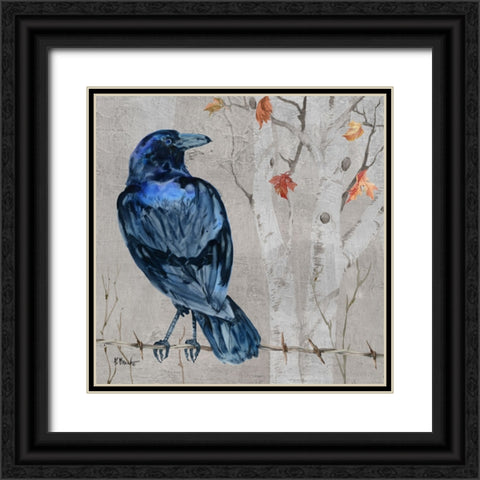 Crowing Woods I Black Ornate Wood Framed Art Print with Double Matting by Brent, Paul