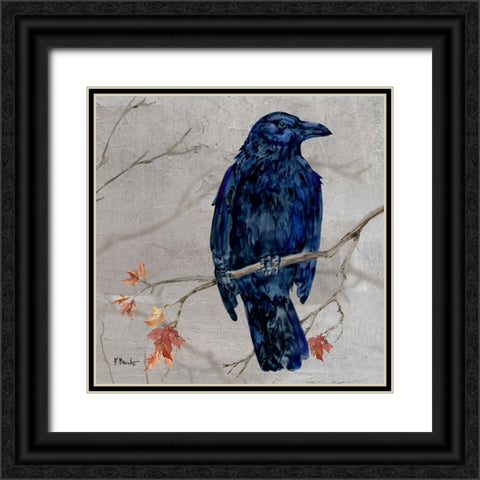 Crowing Woods III Black Ornate Wood Framed Art Print with Double Matting by Brent, Paul