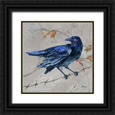 Crowing Woods IV Black Ornate Wood Framed Art Print with Double Matting by Brent, Paul