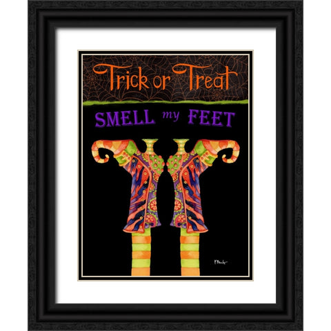 Witchy Feet Vertical Black Ornate Wood Framed Art Print with Double Matting by Brent, Paul