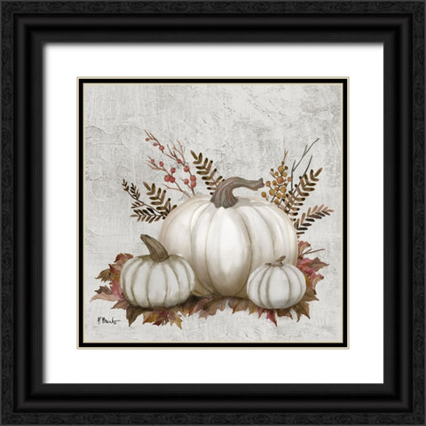 Caramel Pumpkins III Black Ornate Wood Framed Art Print with Double Matting by Brent, Paul