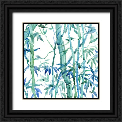 Bamboo Grove III Black Ornate Wood Framed Art Print with Double Matting by Brent, Paul