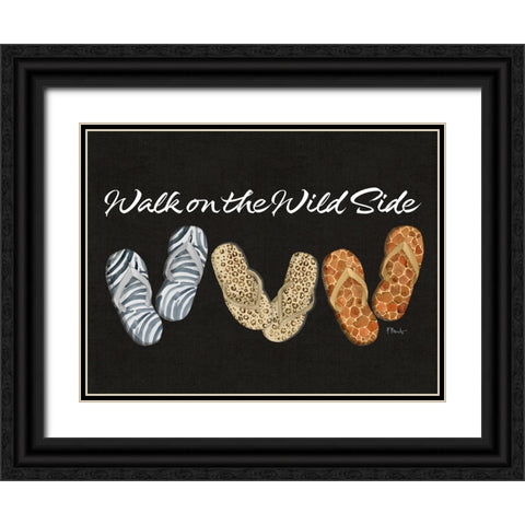Walk on the Walk Side Horizontal Black Ornate Wood Framed Art Print with Double Matting by Brent, Paul