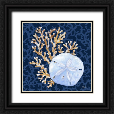 Jetty Shells III Black Ornate Wood Framed Art Print with Double Matting by Brent, Paul