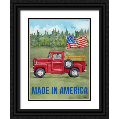 Freedom Farm Vertical II Black Ornate Wood Framed Art Print with Double Matting by Brent, Paul