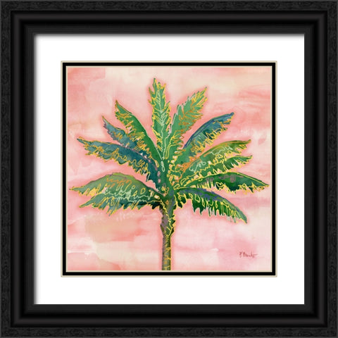 Hana Palm IV Black Ornate Wood Framed Art Print with Double Matting by Brent, Paul