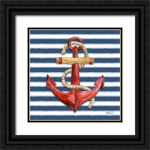 Submerged Anchor I - Classic Black Ornate Wood Framed Art Print with Double Matting by Brent, Paul