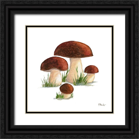 Mushroom Patch I Black Ornate Wood Framed Art Print with Double Matting by Brent, Paul