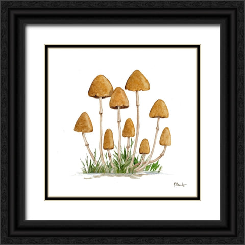 Mushroom Patch III Black Ornate Wood Framed Art Print with Double Matting by Brent, Paul