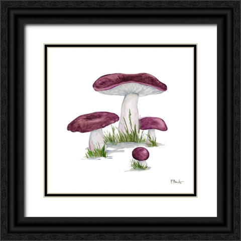 Mushroom Patch IV Black Ornate Wood Framed Art Print with Double Matting by Brent, Paul