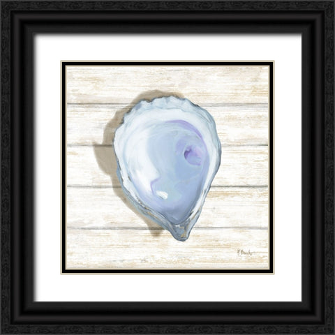 Oyster Woodgrain I Black Ornate Wood Framed Art Print with Double Matting by Brent, Paul