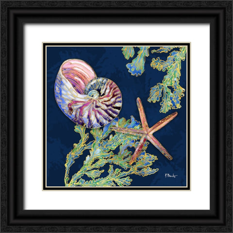Spectrum Shells I Black Ornate Wood Framed Art Print with Double Matting by Brent, Paul