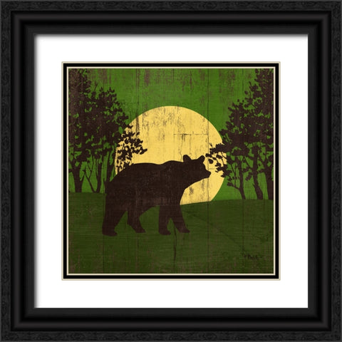 Moonlight Lodge II Black Ornate Wood Framed Art Print with Double Matting by Brent, Paul