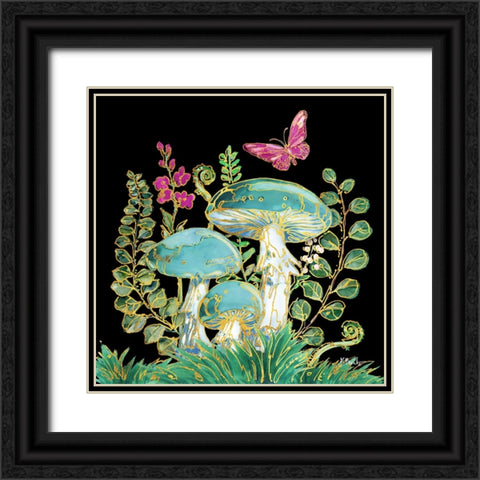 Far Out Mushrooms II Black Ornate Wood Framed Art Print with Double Matting by Brent, Paul