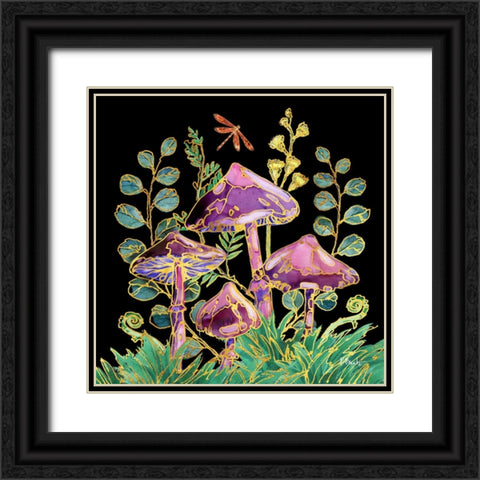 Far Out Mushrooms III Black Ornate Wood Framed Art Print with Double Matting by Brent, Paul