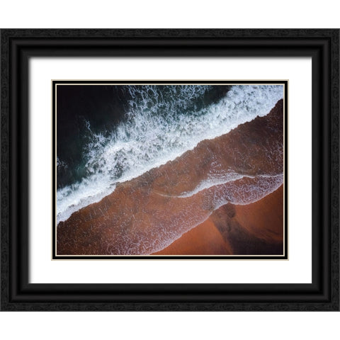 Aerial 10 Black Ornate Wood Framed Art Print with Double Matting by Lee, Rachel