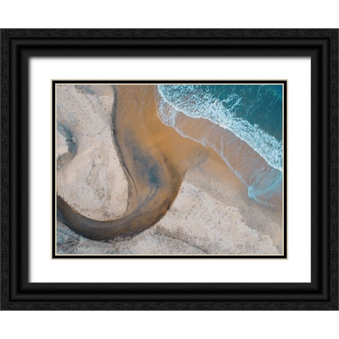 Aerial 12 Black Ornate Wood Framed Art Print with Double Matting by Lee, Rachel