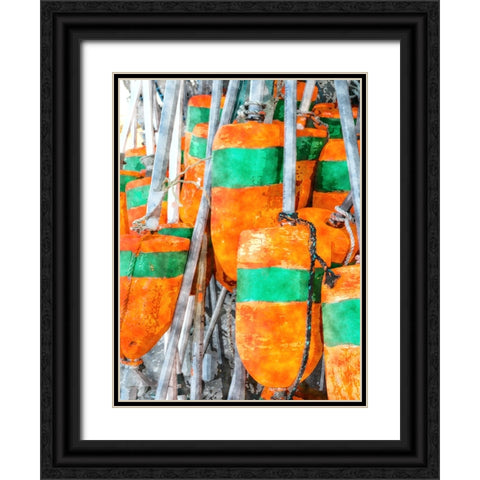 Beach 25 Black Ornate Wood Framed Art Print with Double Matting by Lee, Rachel
