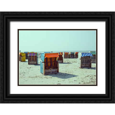 Beach 6 Black Ornate Wood Framed Art Print with Double Matting by Lee, Rachel