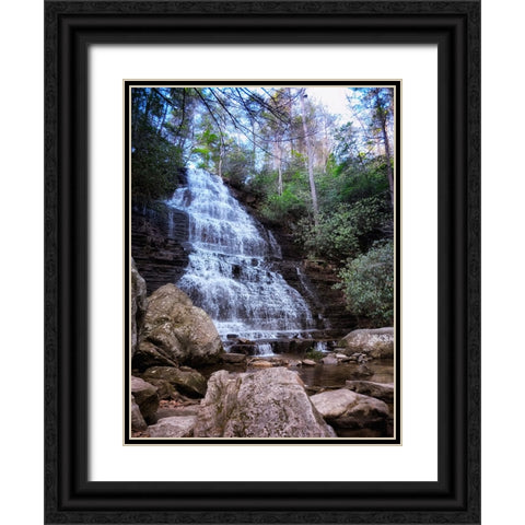 Benton Falls 4 Black Ornate Wood Framed Art Print with Double Matting by Lee, Rachel