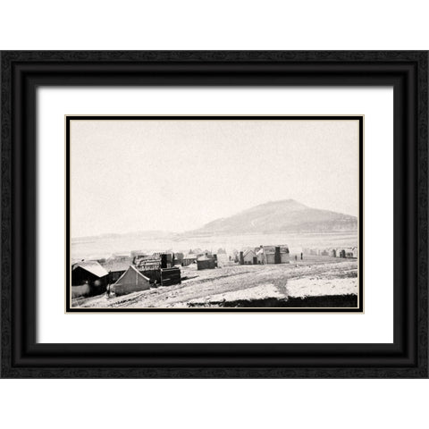 Chattanooga 1861 1 Black Ornate Wood Framed Art Print with Double Matting by Lee, Rachel