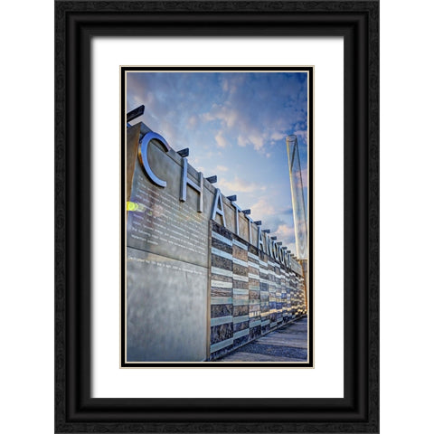 Chattanooga Pier Vertical Black Ornate Wood Framed Art Print with Double Matting by Lee, Rachel