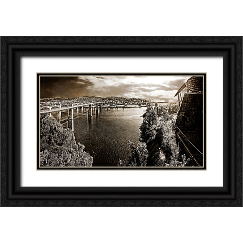 From Hunter North Pano Sepia Black Ornate Wood Framed Art Print with Double Matting by Lee, Rachel