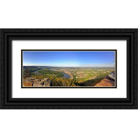 From Lookout Pano Black Ornate Wood Framed Art Print with Double Matting by Lee, Rachel