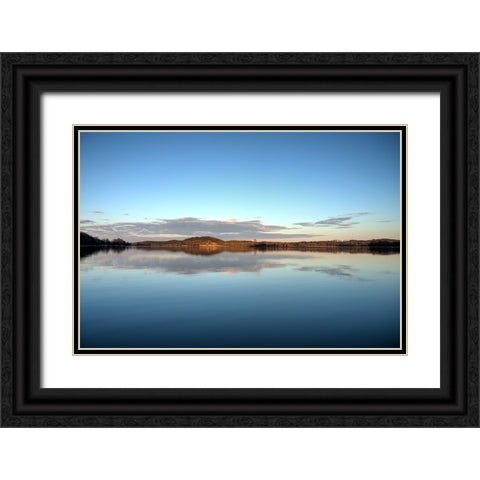 Hiwassee Refuge 1 Black Ornate Wood Framed Art Print with Double Matting by Lee, Rachel