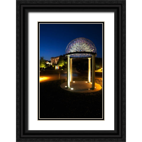Hunter At Night Black Ornate Wood Framed Art Print with Double Matting by Lee, Rachel