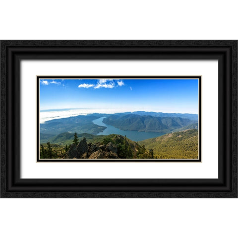 Mountain Lake 26 Black Ornate Wood Framed Art Print with Double Matting by Lee, Rachel
