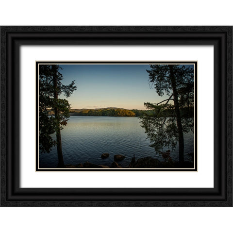 Mountain Lake 7 Black Ornate Wood Framed Art Print with Double Matting by Lee, Rachel