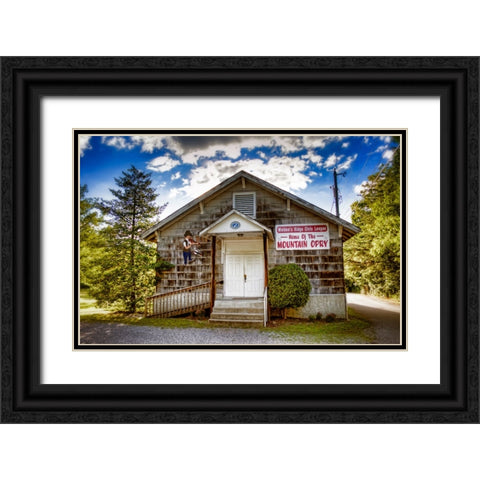 Mountain Opry Black Ornate Wood Framed Art Print with Double Matting by Lee, Rachel