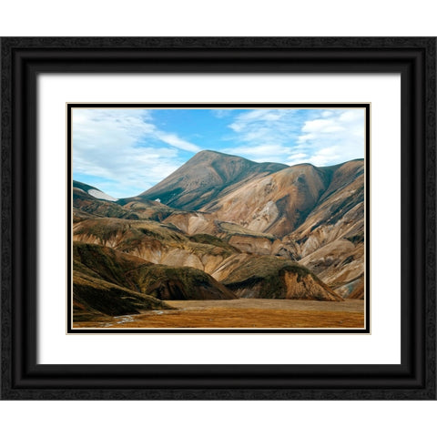 Mountain View 55 Black Ornate Wood Framed Art Print with Double Matting by Lee, Rachel