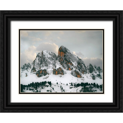 Mountain View 70 Black Ornate Wood Framed Art Print with Double Matting by Lee, Rachel