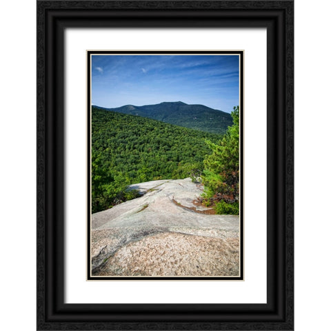 Mountains 1 Black Ornate Wood Framed Art Print with Double Matting by Lee, Rachel