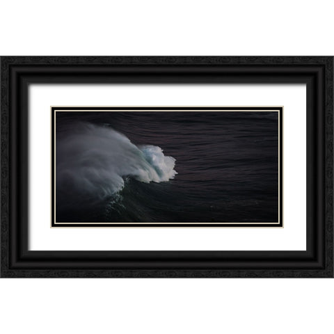 Ocean 20 Black Ornate Wood Framed Art Print with Double Matting by Lee, Rachel