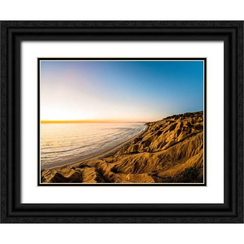Ocean 5 Black Ornate Wood Framed Art Print with Double Matting by Lee, Rachel