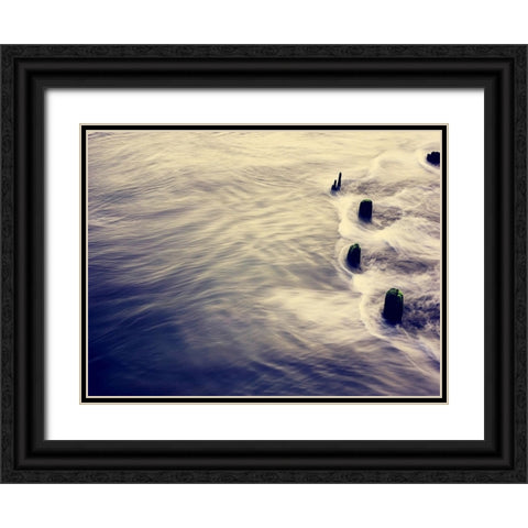 Ocean 6 Black Ornate Wood Framed Art Print with Double Matting by Lee, Rachel