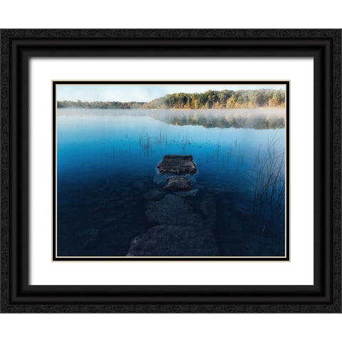 Pier 2 Black Ornate Wood Framed Art Print with Double Matting by Lee, Rachel