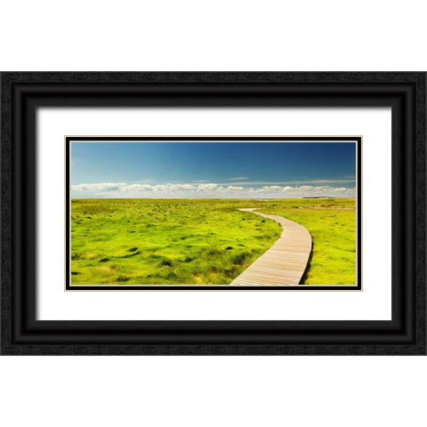 Pier 9 Black Ornate Wood Framed Art Print with Double Matting by Lee, Rachel