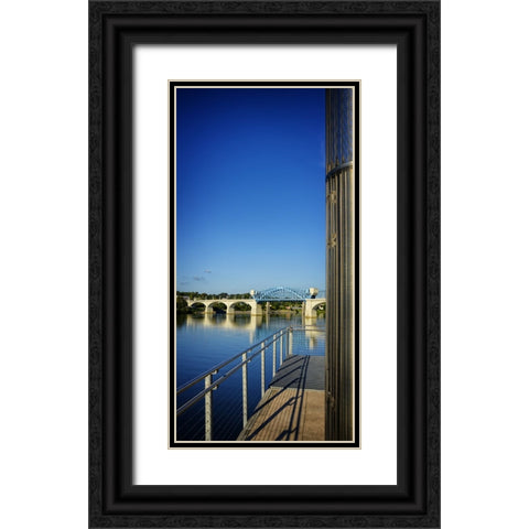 Pier to Market Black Ornate Wood Framed Art Print with Double Matting by Lee, Rachel