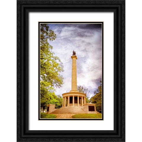 Point Park Memorial Black Ornate Wood Framed Art Print with Double Matting by Lee, Rachel